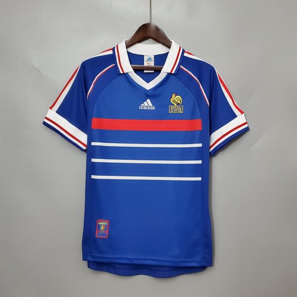 Camisa Retrô I França Home 1998