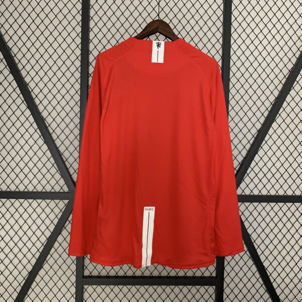 Camisa Retrô I Manchester United 2007/2008 Manga Longa - Imagem 4