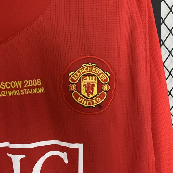 Camisa Retrô I Manchester United 2007/2008 Manga Longa - Imagem 3
